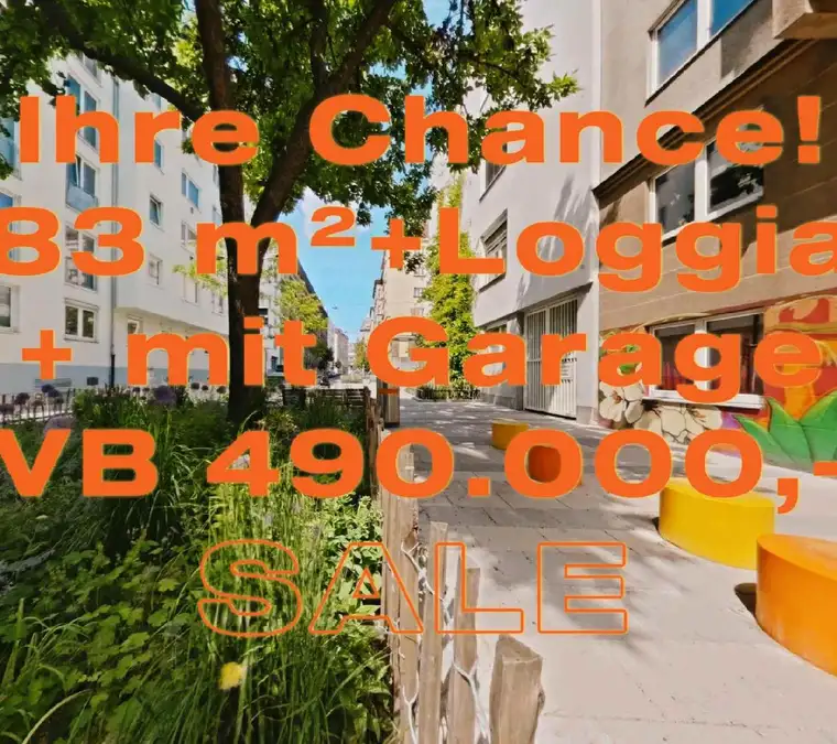 IHRE CHANCE FÜR DEN 8TEN: SYMPATHISCHE 83 m² + 15 m² LOGGIA + EIGENTUMS-GARAGE!