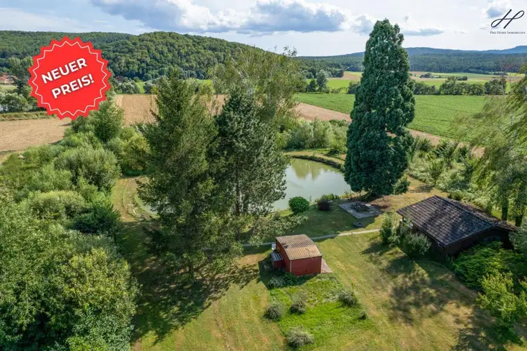 Preissenkung! Grundstück mit 2 Teichen und Fischerhütte!