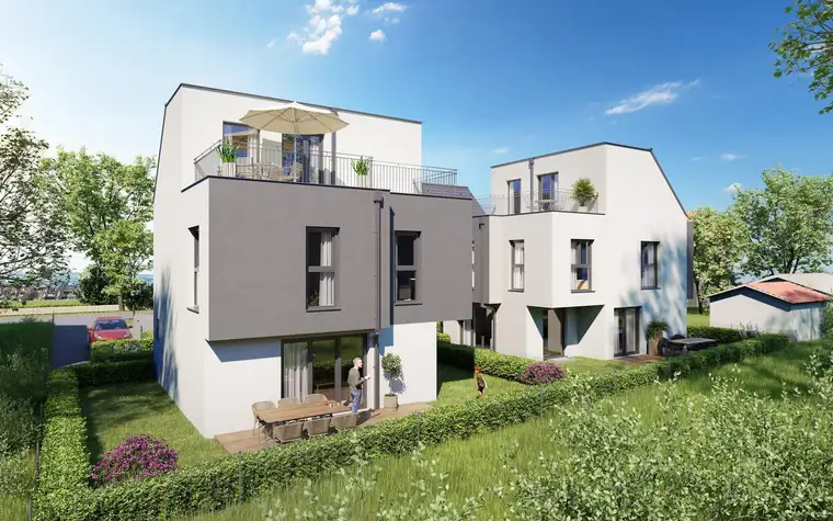 Eckreihenhaus mit Dachterrassenweitblick - BELAGSFERTIG Jetzt zum AKTIONSPREIS