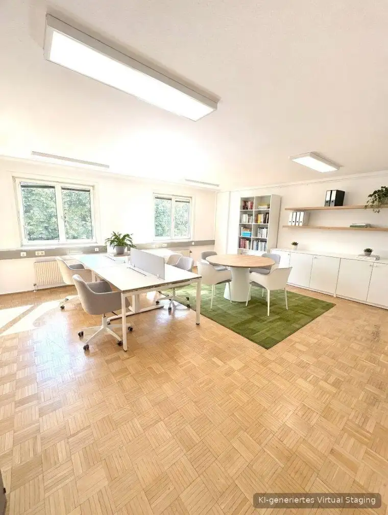 Nähe Spittelau | Büro mit acht Arbeitszimmern und Gemeinschaftsgarten zu mieten