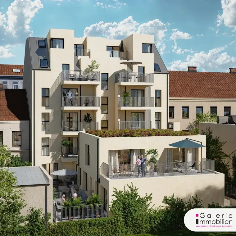 PASSIVHAUS - Barrierefreie Neubauwohnung mit Terrasse - sonnig und hell - Tiefgarage