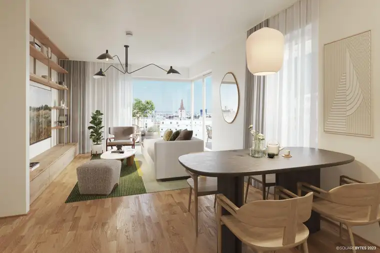 „Village im Dritten – PEAK HOMES“ Provisionsfreie helle 3-Zimmer Balkonwohnung (Erstbezug!) Top 45