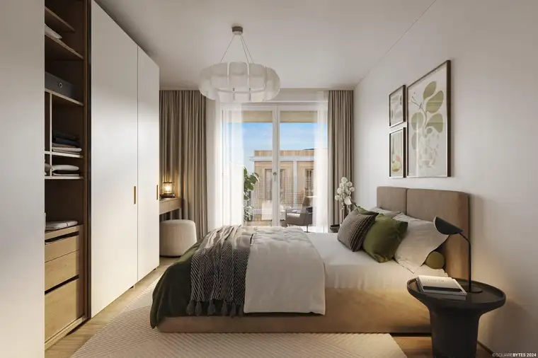 Preiswertes Wohnen im „Village im Dritten – PARK FLATS“ - Provisionsfreie 3-Zimmer Wohnung mit Balkon (Erstbezug!)