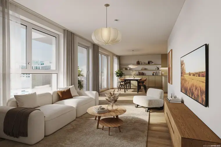 „Village im Dritten – PARK FLATS“ Provisionsfreie 4-Zimmer Wohnung mit Balkon (Erstbezug!)
