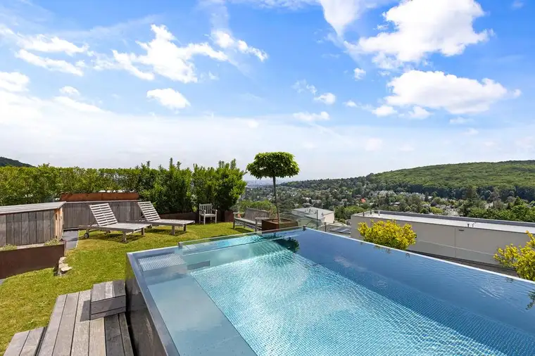 ON TOP OF VIENNA - Penthouse mit Infinity-Pool und Blick über ganz Wien!