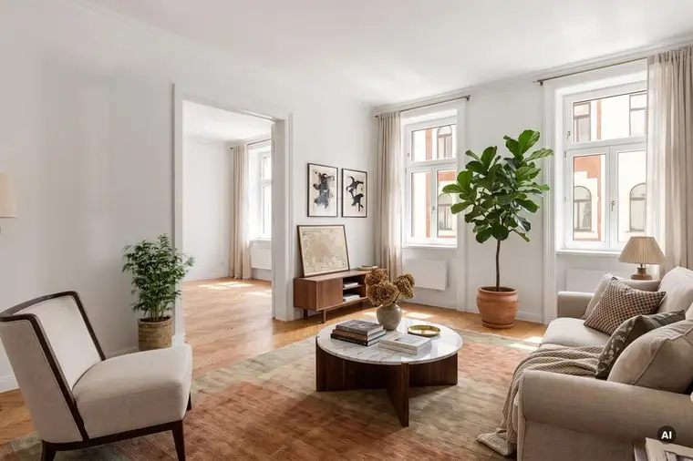 Wien, Wien, nur du allein! Elegante Altbauwohnung mit 2 Zimmern im 18. Bezirk