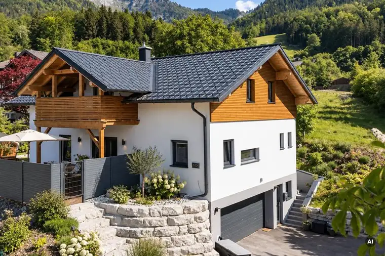 Salzkammergut! Einfamilienhaus in Panorama-Sonnenlage am glitzernden Wolfgangsee