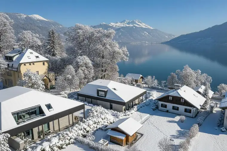 Dolce Vita am glitzernden Attersee!4-Zimmer Gartenwohnung mit privatem Seezugang