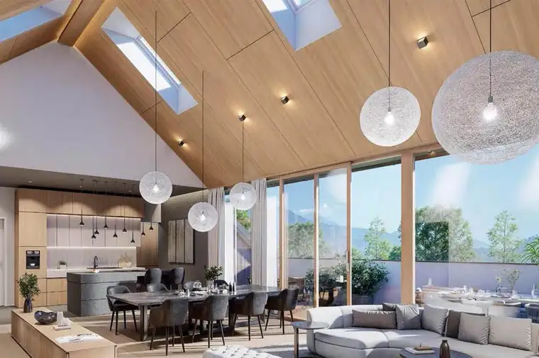 Exklusive Penthouse-Wohnung mit weitläufigen Terrassenflächen, im Süden Salzburgs