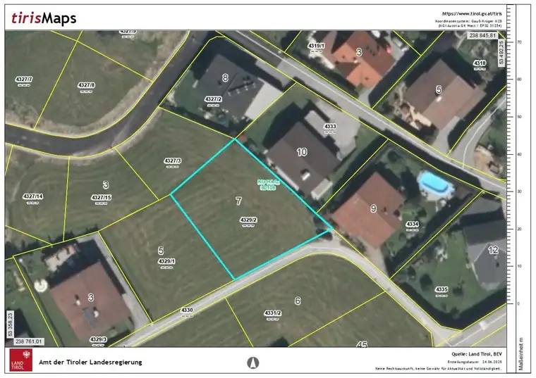 Ideal für Ihr Zuhause – Baugrundstück mit 453 m² in Rietz