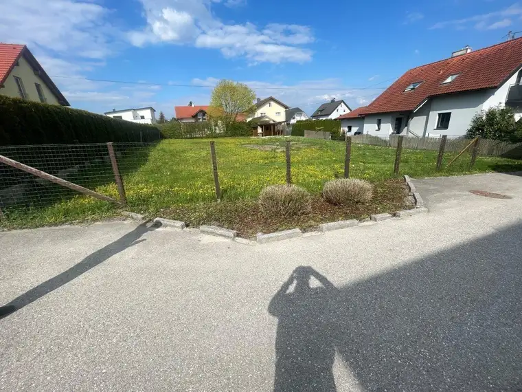 Kleiner sonniger Baugrund in ruhiger Siedlung von Stadt-Paura, voll erschlossen