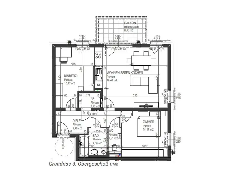 NEUBAU – 3-ZIMMER-WOHNUNG MIT BALKON + 500€ KÜCHENGUTSCHEIN | SCHLÜSSELÜBERGABE IM NOVEMBER – ERSTE MIETE ERST AB JÄNNER 2027!