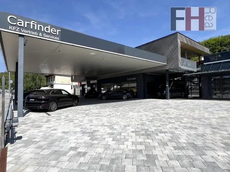 Moderne Gewerbeliegenschaft, ausgestattete KFZ-Werkstatt mit §57, E-Ladestationen, Showroom, Kunden- und Personalräume!