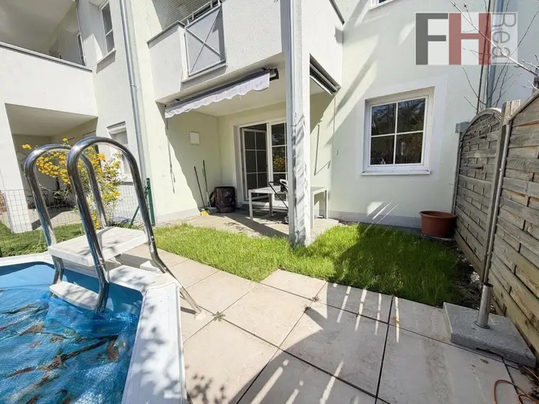 Charmante Gartenwohnung 3 Zimmer, Terrasse, Pool &amp; Stellplatz in zentraler Bad Vöslauer Lage