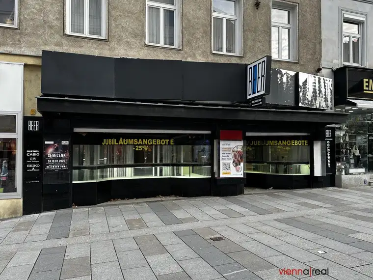 &lt;&lt;&lt; KEINE ABLÖSE &gt;&gt;&gt; TOPLAGE - UNBEFRISTET - 84 m2 Geschäftslokal in Fußgängerzone mit Lager und Gang-WC