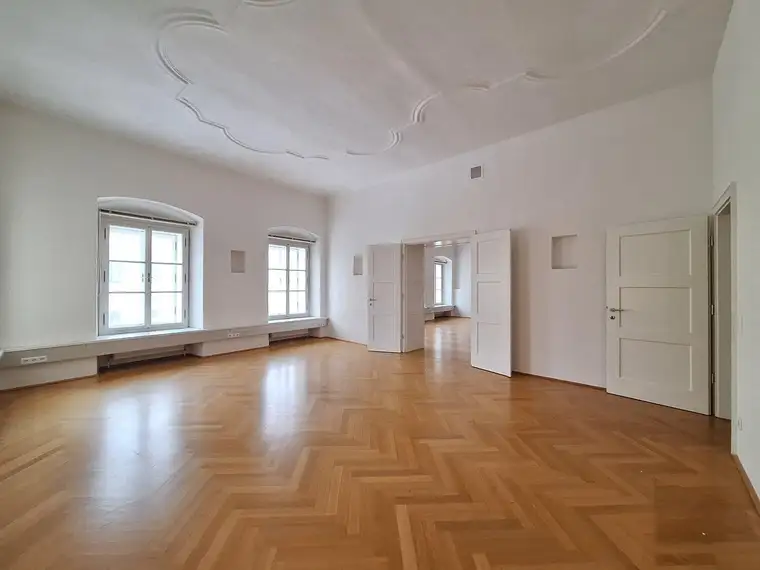 360° TOUR / Multifunktional nutzbares 5-Zimmer- Stilaltbaubüro (Lift) in historischen Barcockgebäude