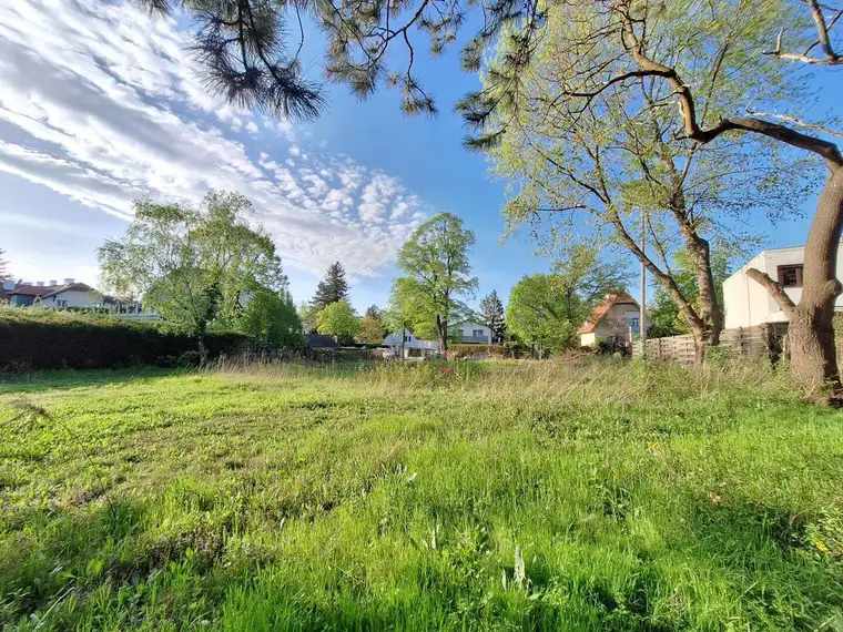 360 TOUR / Wunderschöner, ebener Baugrund in bester, ruhiger Grünwohnlage des 23. Bezirks