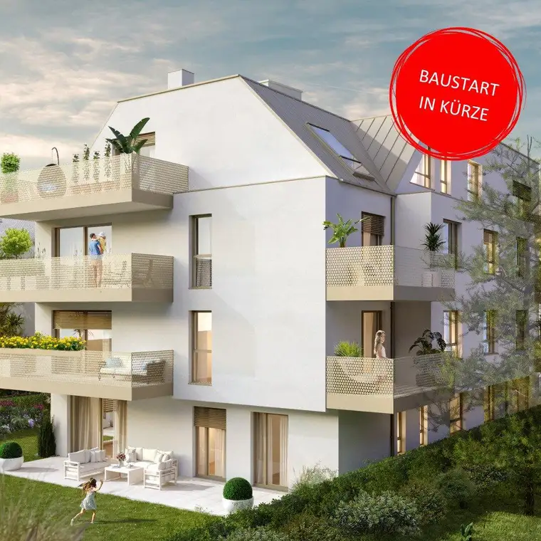 2 Zimmer Loggiawohnung in absoluter Grünruhelage - Wohnungen ab 6300 EUR / m² !