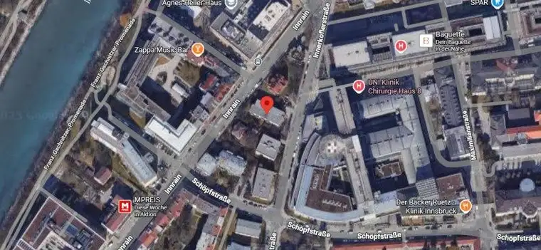 Tiefgaragenplatz bei Universität und Klinik