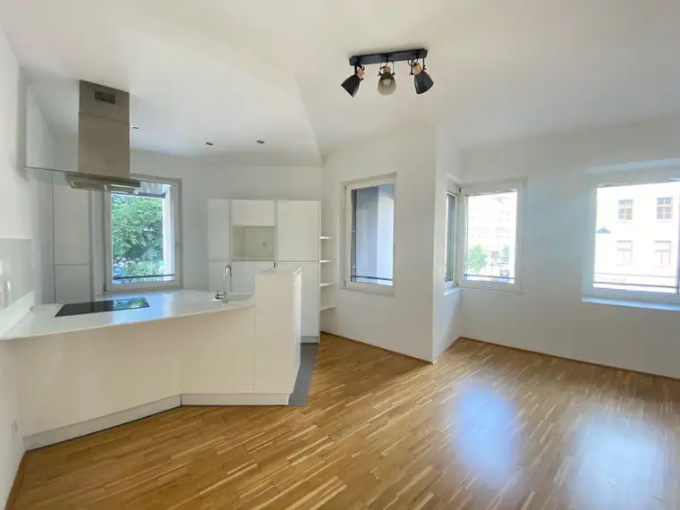 Geräumige, lichtdurchflutete 3-Zimmer-Wohnung! Supermarkt, Fitness, Garage im Haus! TU- und Karlsplatz-Nähe!