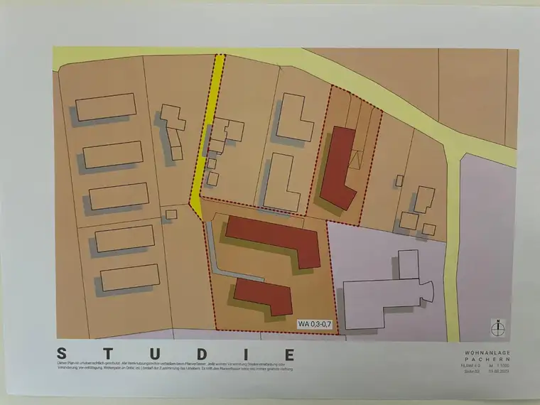 Grundstück im Zentrum von Pachern samt Projektstudie