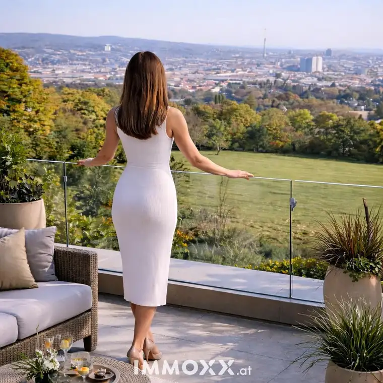 Architektonisches Wohnjuwel mit spektakulärem Panoramablick über die Stadt und exklusiver Privatsphäre in begehrter Wiener-Grünlage