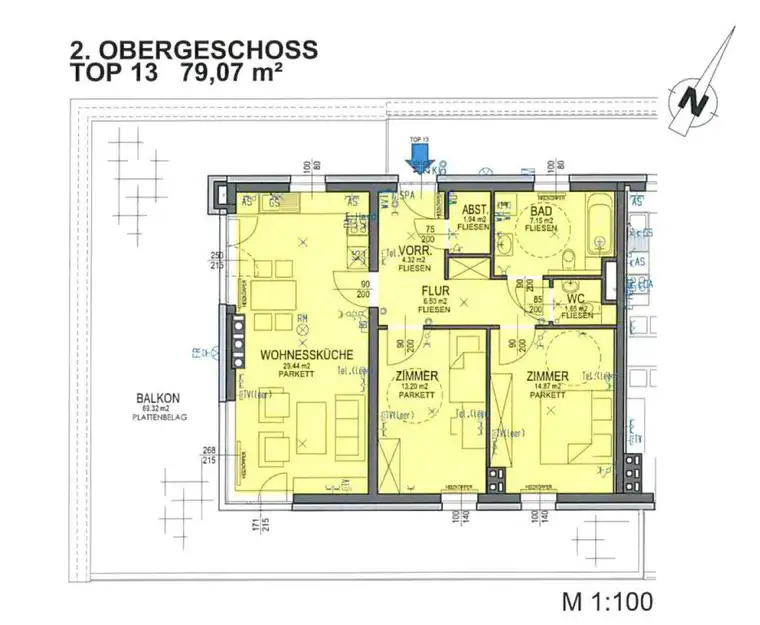Betreubares Wohnen Ardagger Markt - schöne 3 Zimmerwohnung mit XL Balkon
