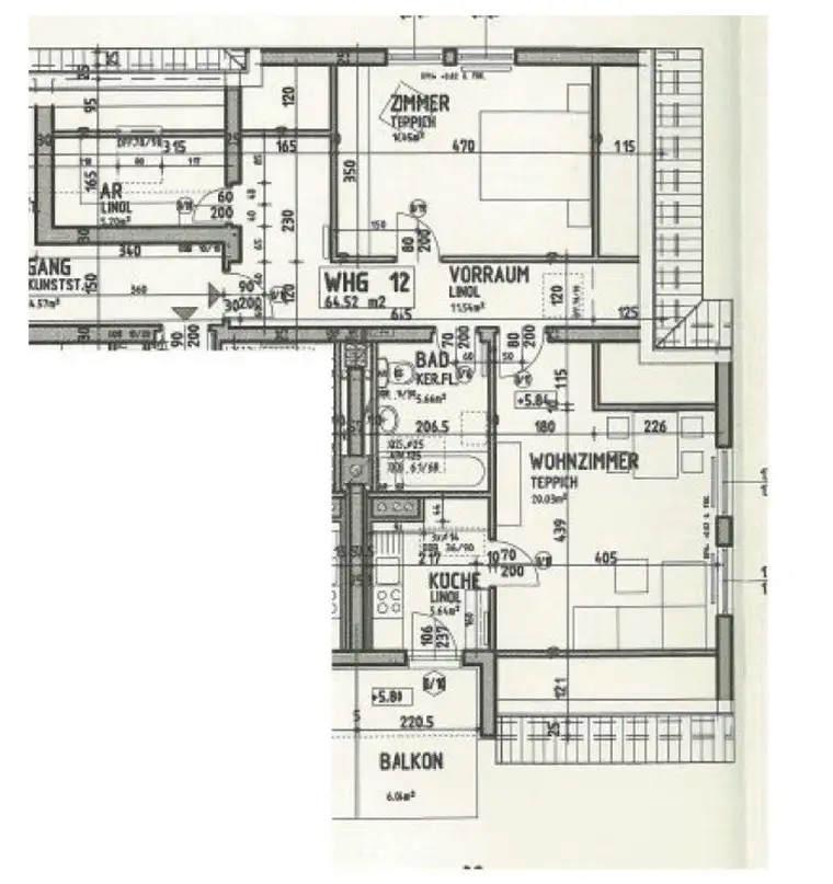 Helle 2‑Zimmer‑Wohnung mit Balkon in ruhiger Lage in Retz