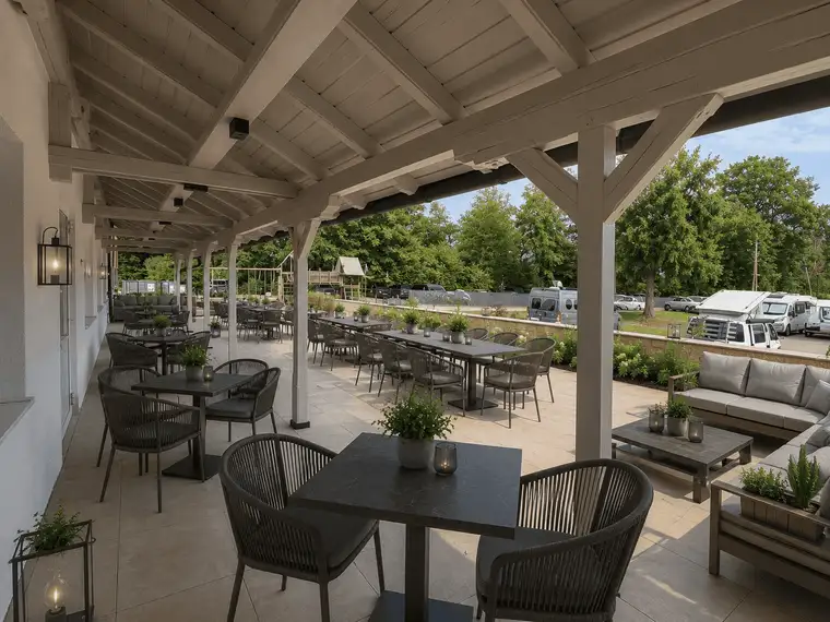 Neues Gastlokal mit Terrasse am Wallersee