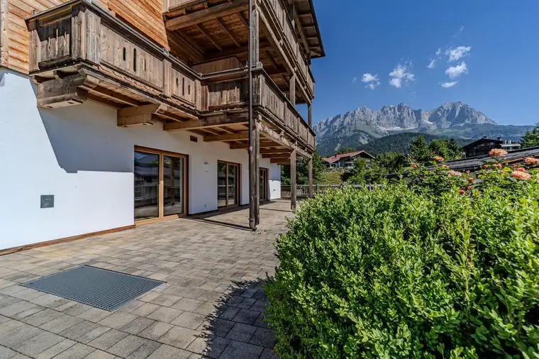 Garten/Maisonettewohnung mit imposanten Kaiserblick in Toplage