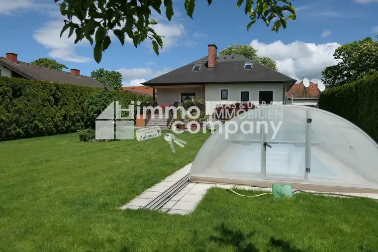 Einfamilienhaus / Uneinsichtiger gepflegeter Garten / Pool / Nähe Wien