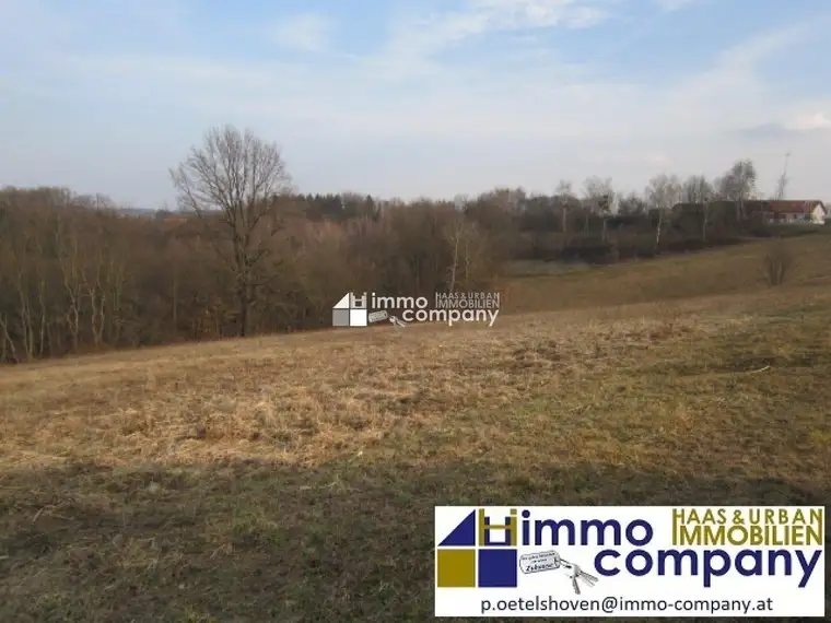 Baugrund mit Aussicht in Höhenlage nahe Jennersdorf