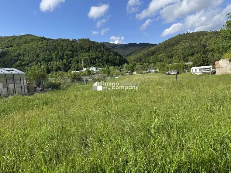 Attraktives Grundstück in idyllischer Lage in Gloggnitz-Vielseitige Nutzungsmöglichkeiten warten auf Sie