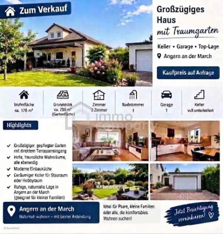 Wohnen im Grünen: Attraktives Einfamilienhaus mit Garten, Keller &amp; Garage