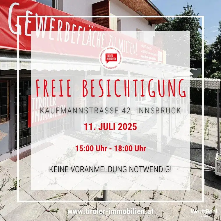 Geschäftsfläche in Innsbruck zur Miete