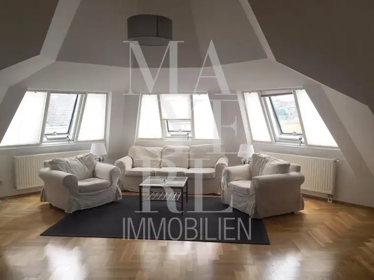 möblierte Dachterrassen Maisonettewohnung