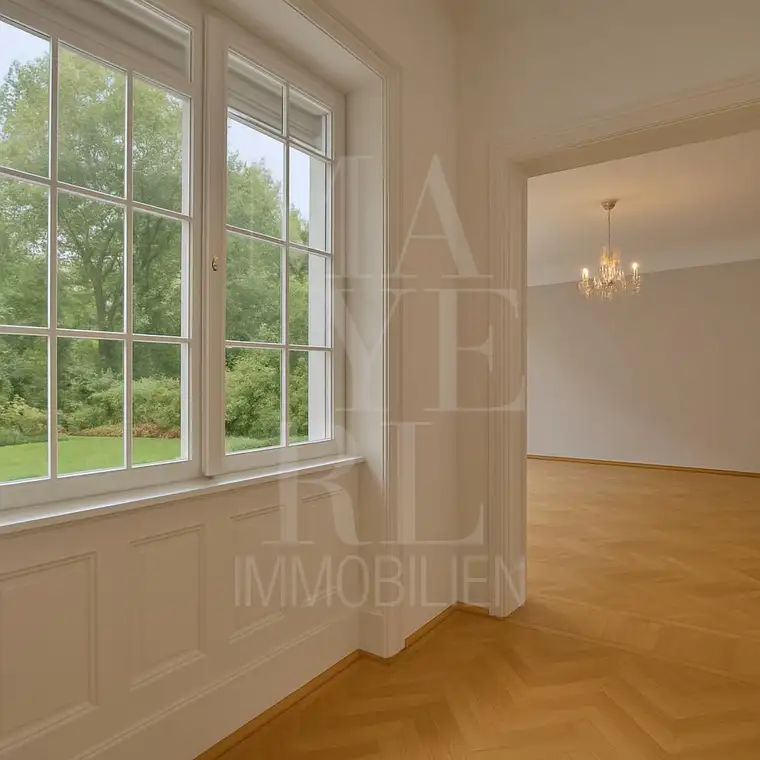 Klassische Altbauwohnung mit Garten