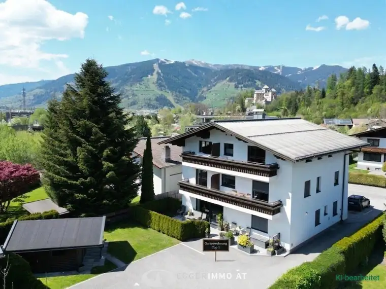 Traumhafte 3-Zimmer-Gartenwohnung mit Südterrasse, Privatgarten &amp; 3 PKW-Freistellplätzen im Herzen von Bruck