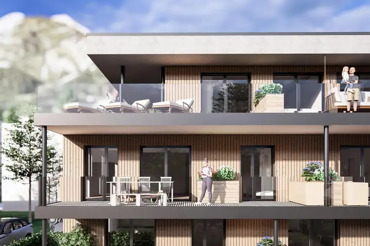 Im Bau: Neubau 2 Zimmer Terrassenwohnung