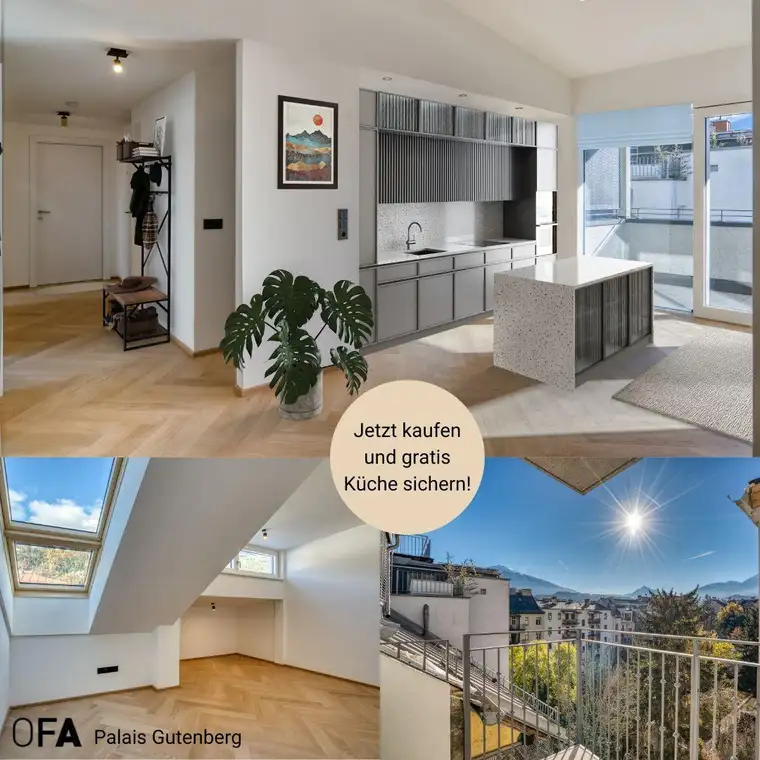 Neubau: Penthouse im idyllischen Saggen