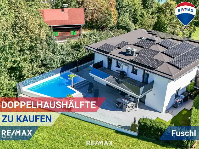 Fuschlsee-Idylle pur: Moderne Doppelhaushälfte mit Pool