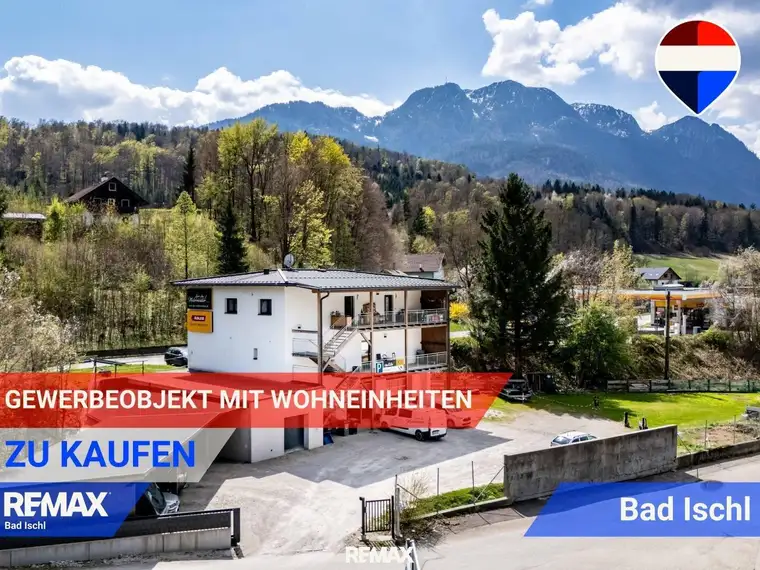 Gewerbeimmobilie mit Verkaufsfläche, Büro, Lager &amp; Wohnen – Bad Ischl