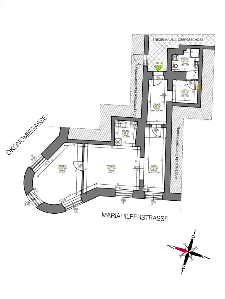 2Zimmer-Wohnung direkt am Mariahilferplatz - Provisionsfrei!