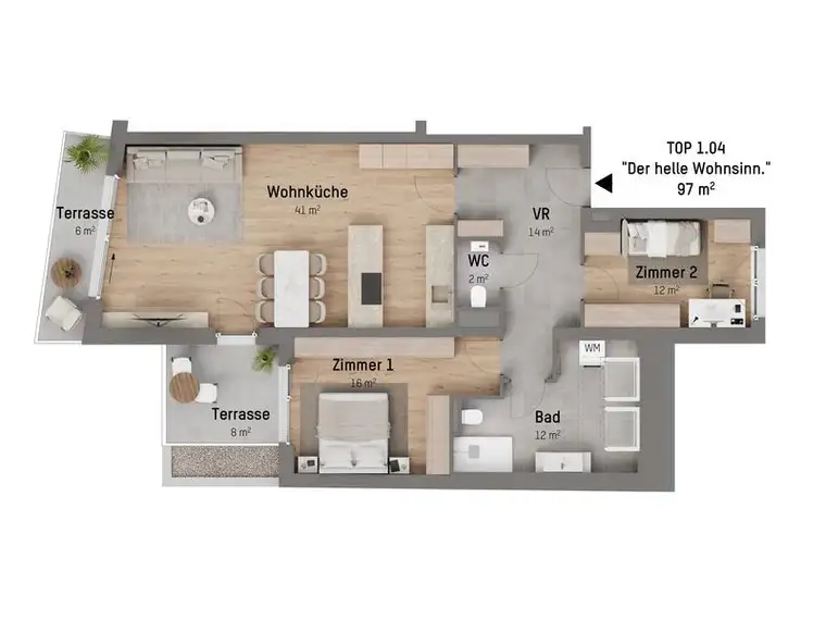 1210, Langenzersdorfer Straße, In Strebersdorf am Fuße des Bisambergs, 3-Zimmer-Eigentumswohnung 