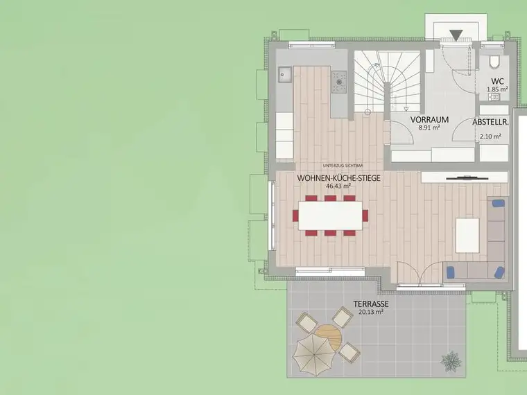 1220, Franz-Loidl-Straße, 75 m Luftlinie zur Alten Donau, 500 m zur U1, Doppelhaus 