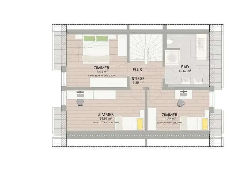 2301, Mühlleitner Straße, An der Stadtgrenze Wiens, Reihenhaus 
