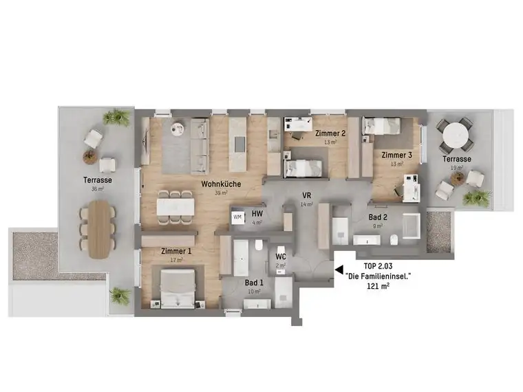 1210, Langenzersdorfer Straße, In Strebersdorf am Fuße des Bisambergs, 4-Zimmer-Eigentumswohnung 