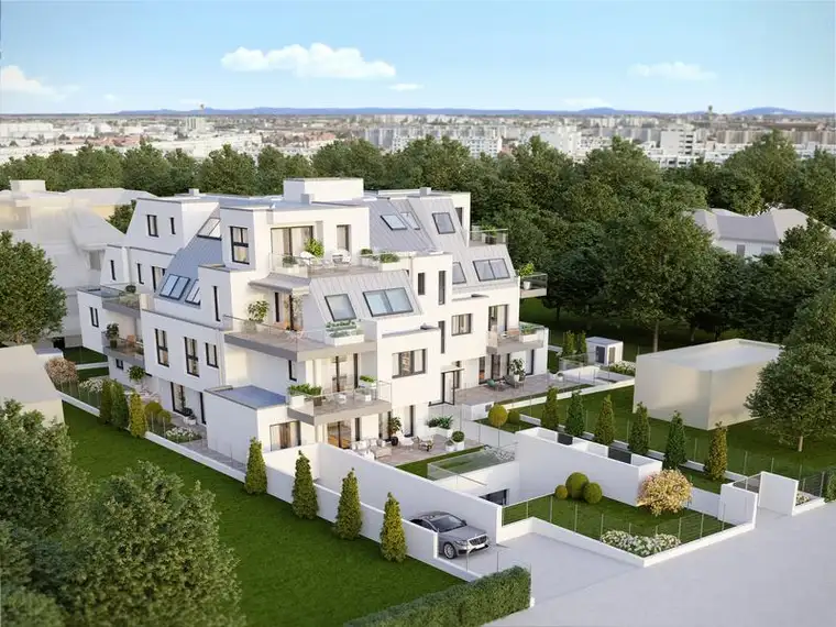 Im Grünen und doch in der Stadt. 90m² Wohnung mit 74m² Garten. 450m zur Alten Donau