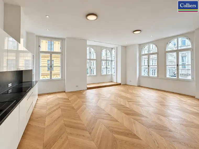 Klimatisierte, hochwertige Vier-Zimmer-Altbauwohnung nahe Rudolfspark