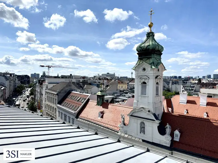 Einmalige Dachterrassenwohnung mit Blick über Wien- U-Bahnlinie U3,U4 und The Mall Wien Mitte ca. 100m entfernt!